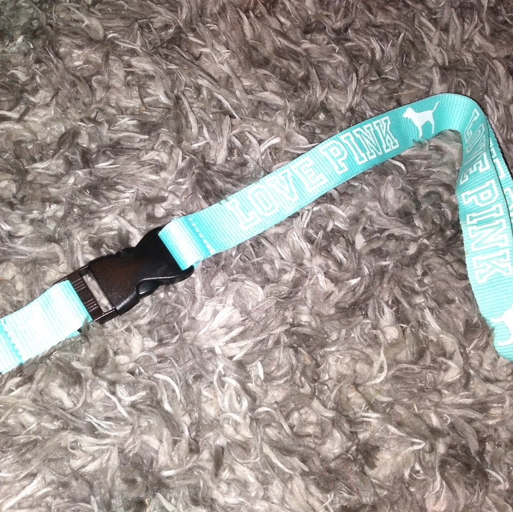 Pink lanyard